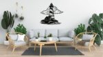 Coastal Nautical Lighthouse Metal Wall Art – Minimalist Ocean Decor for Room & Living Space