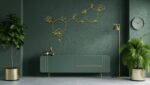 Wine Molecule Metal Wall Art – Minimalist Scientific Home Decor